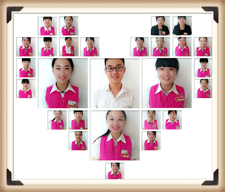 寶龍店微笑天使評選結(jié)束，前后勤共計評選出44名員工